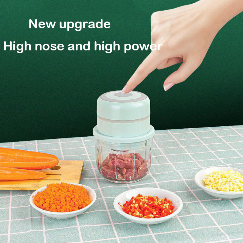 Top-ranking Product Mini Electric Multi Garlic Press Crusher Wireless Electric Garlic Meat Mash Press Household Garlic Crusher