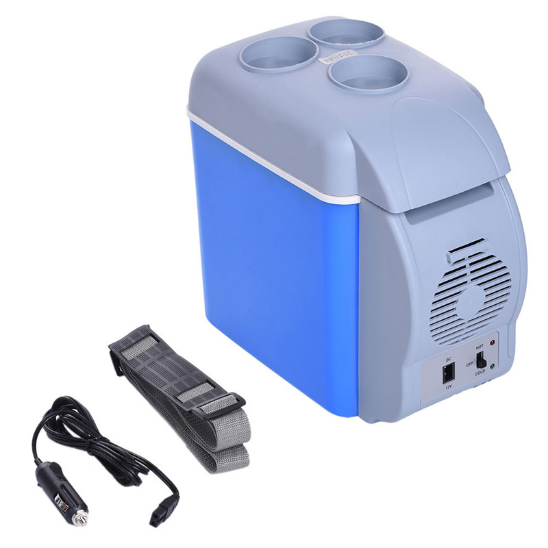 12V 7.5L Mini Portable Car Refrigerator Freezer Multi-Function Dual-Use Cooler Warmer Thermoelectric Electric Fridge Compressor