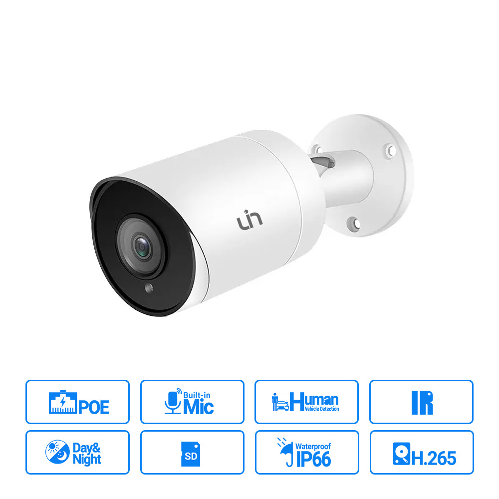 Uin 6mp Ip Warhead Metal Camera Built-in Microphone Hd Waterproof IP cctv camera system Camera for home security