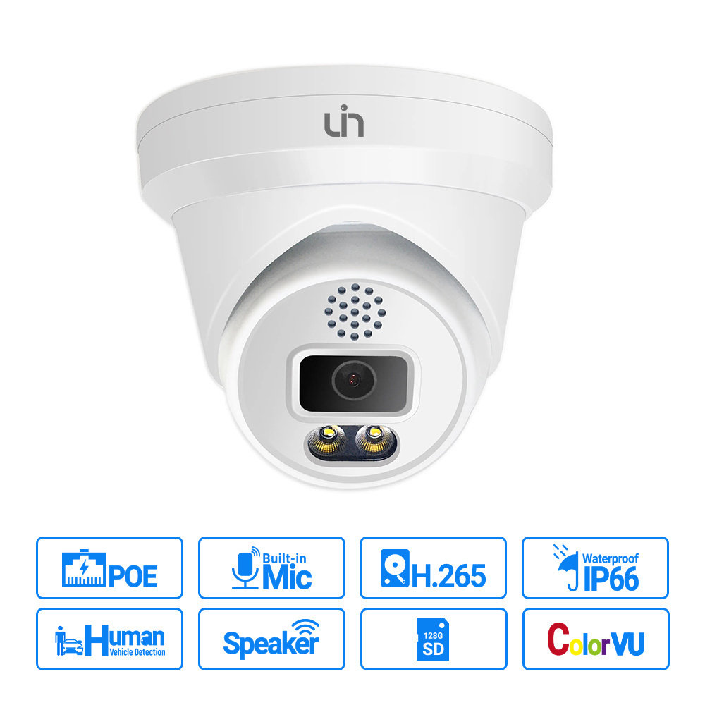 Hotsales Good Quality  IP Camera  Turret 8MP 4K Dual Light Vision Surveillance Security CCTV Network Camera