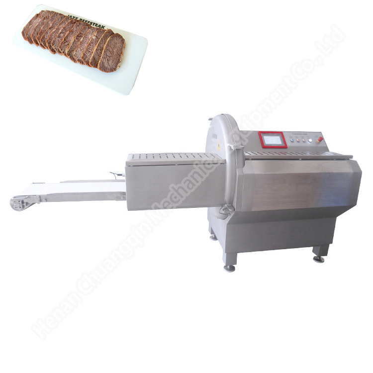 Horizontal Chicken Breast Slicing Slicer Machine frozen Meat Chopper