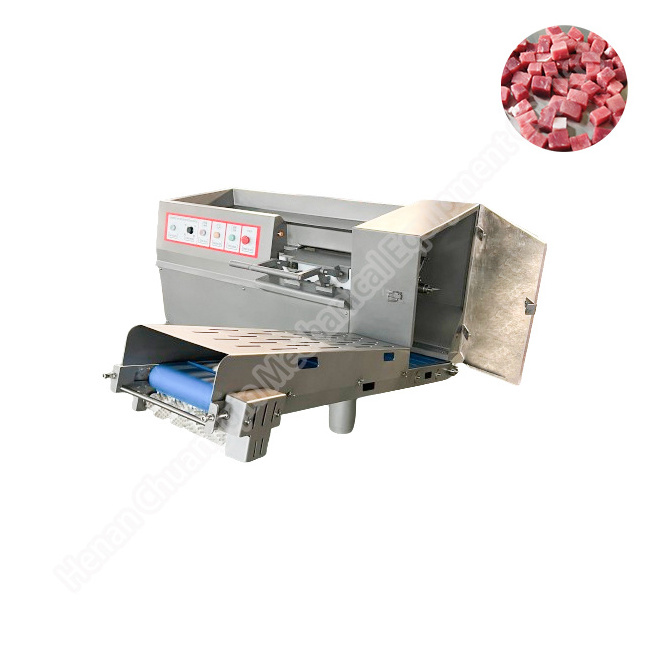 Beef meat cube cutter machine frozen meat dicer meat block cuber