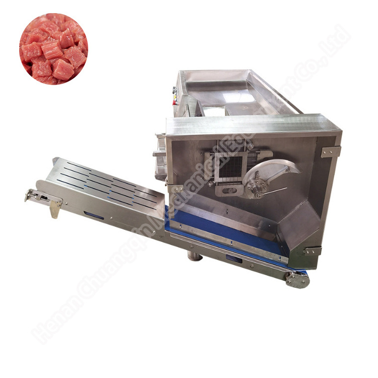 Chicken And Duck Meat Divide Machine frozen meat diced and cutter machine Fresh Beef Cube Cutting Machine