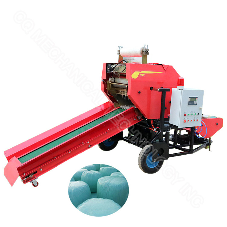 Round machine hay straw square baler