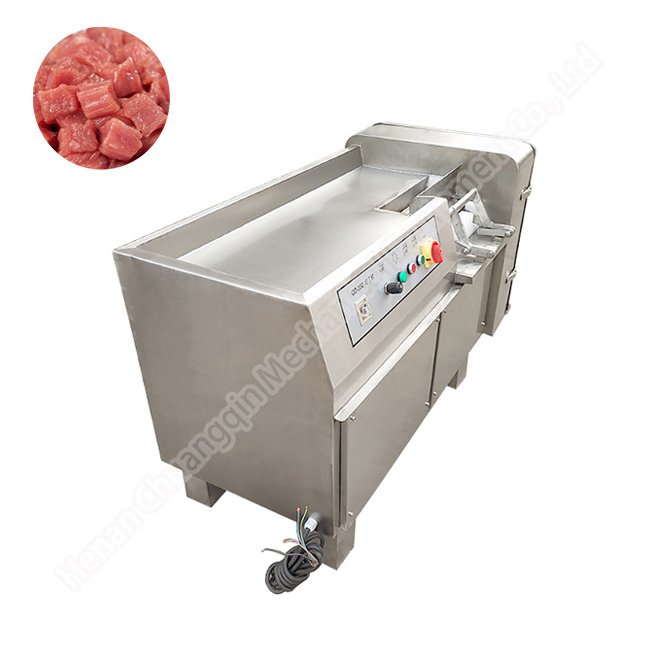 Beef meat cube cutter machine frozen meat dicer meat block cuber