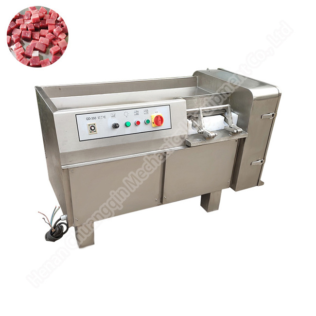 Chicken And Duck Meat Divide Machine frozen meat diced and cutter machine Fresh Beef Cube Cutting Machine