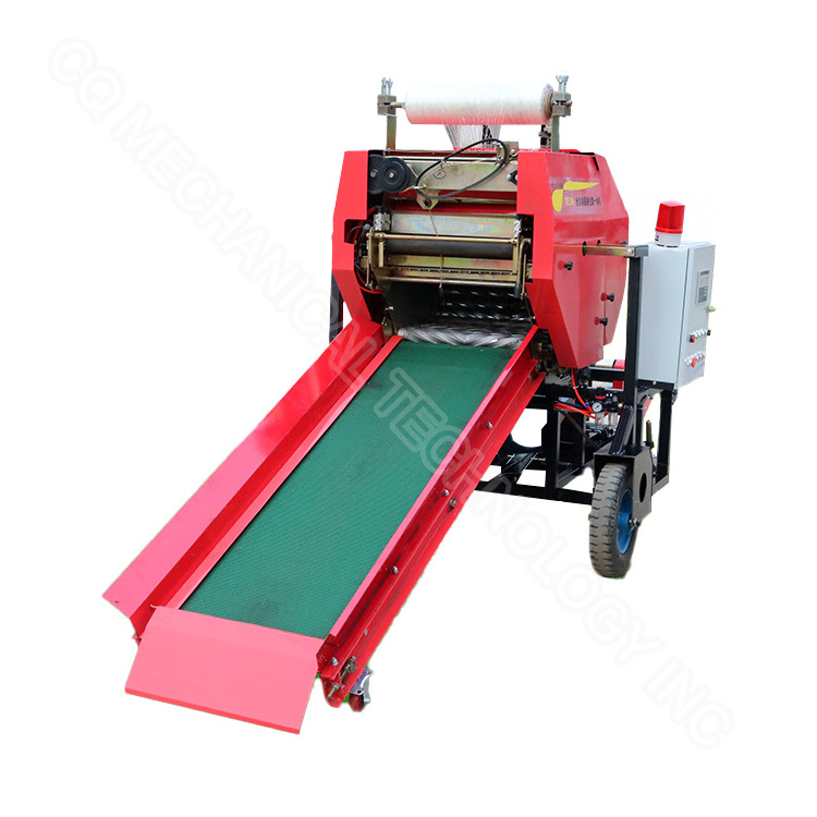 Square forage machinery hay baler for walking tractor