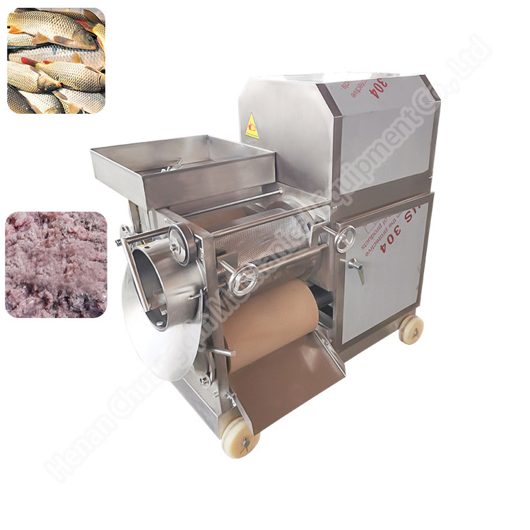 Fish Meat Mincer And Separator Machine Automatic Shrimp Grinding Machine Fish Waste Processing Machine