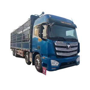 Fo ton Fence Cargo Truck Used Large Lorry Truck 430hp Diesel 8*4 Livestock Transportation Box Fence Cargo Truck on Sale