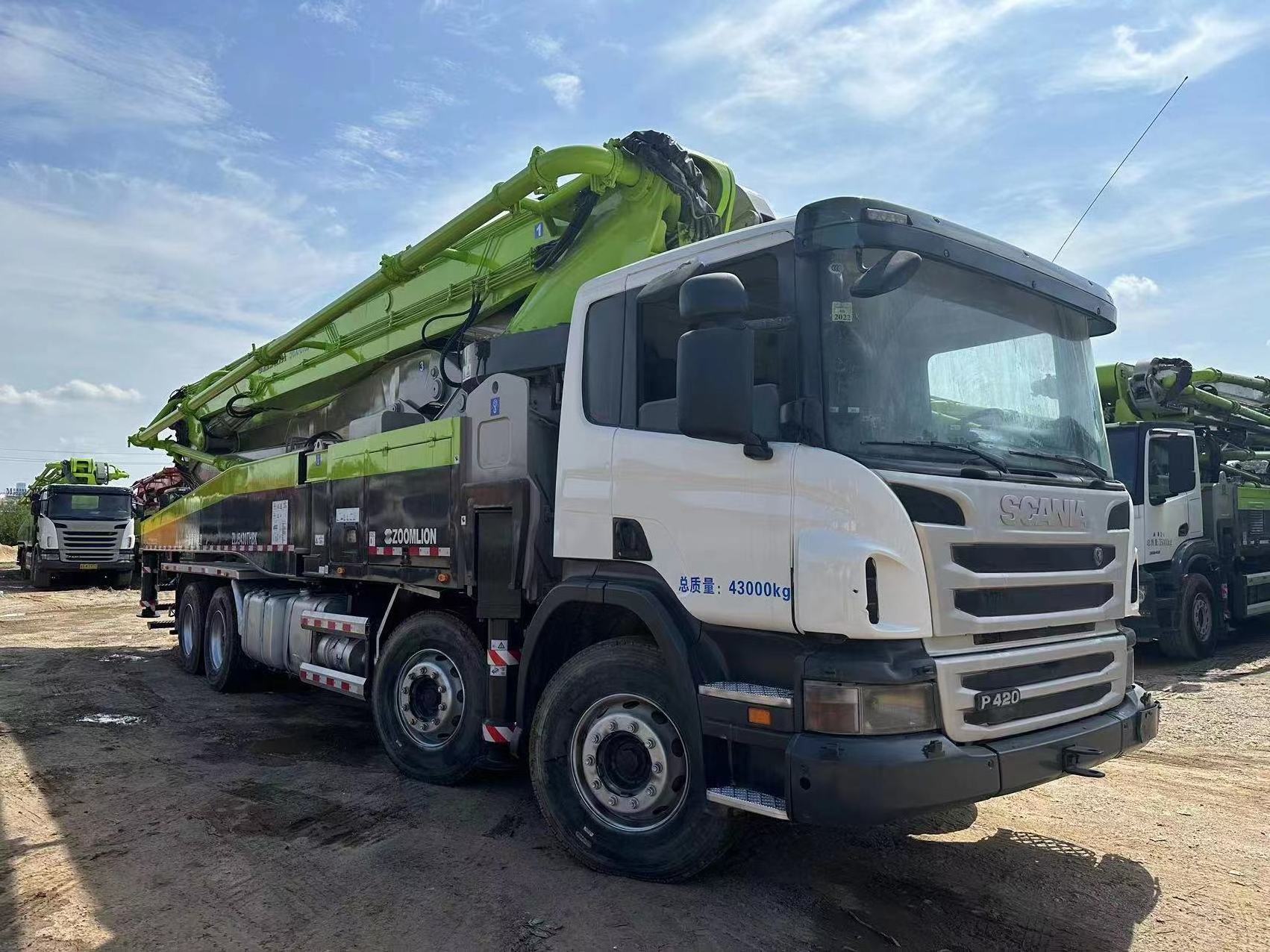 used concrete pump truck 56m SYG5341TH truck pump for sale in zambia canada south africa