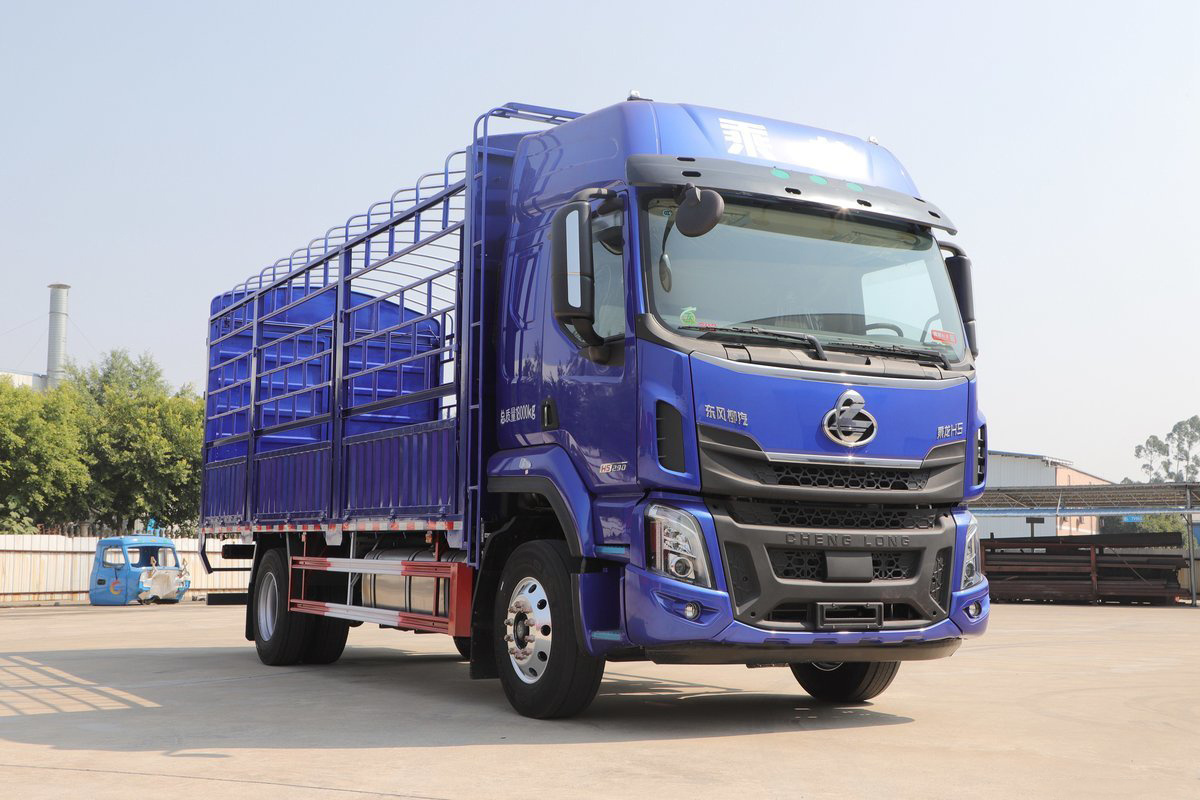 290hp 4*2 Dong Feng Camion Fence Cargo Truck Small New Cargo Trucks Fence Lorry Van Truck on Sale