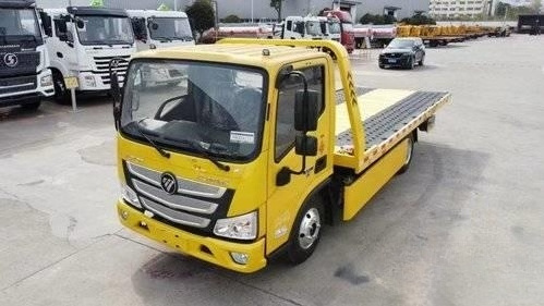 Used  F0TON  Euro6 130HP 4X2 flatbed tow trucks wreckers for sale