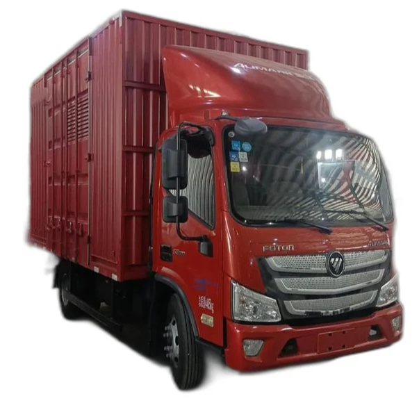 On-Demand Supply Automatic Foton 5T 143HP Euro5 4x2 Diesel Light Delivery Lorry Box Truck 4*2 Small Van Cargo Trucks