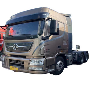 dongfeng port transport 10wheel diesel heavy 6*4 used trailer head prime mover towing 40t 6x4 560hp tractor trucks for sales