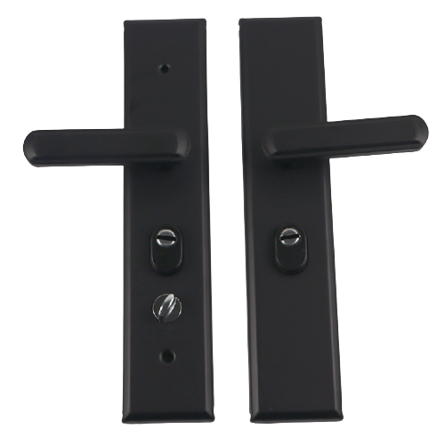 Security door lock black handle large door lock double door lock shell universal baking paint universal handle