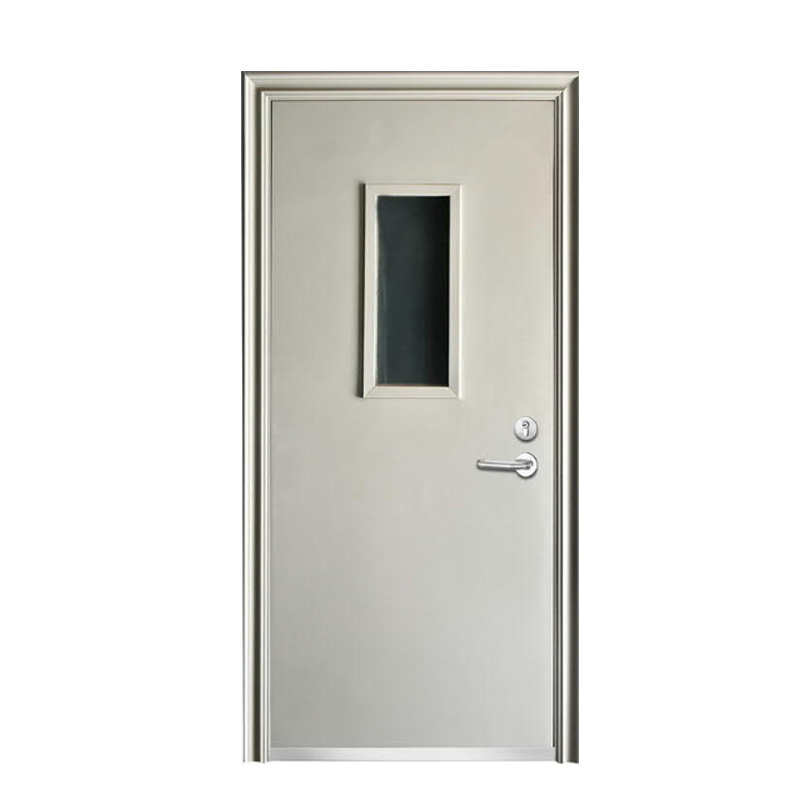 Competitive Price High Security Fire Steel Hotel Swing Door Single Leaf Security Entry Exterior Metal Steel Doors