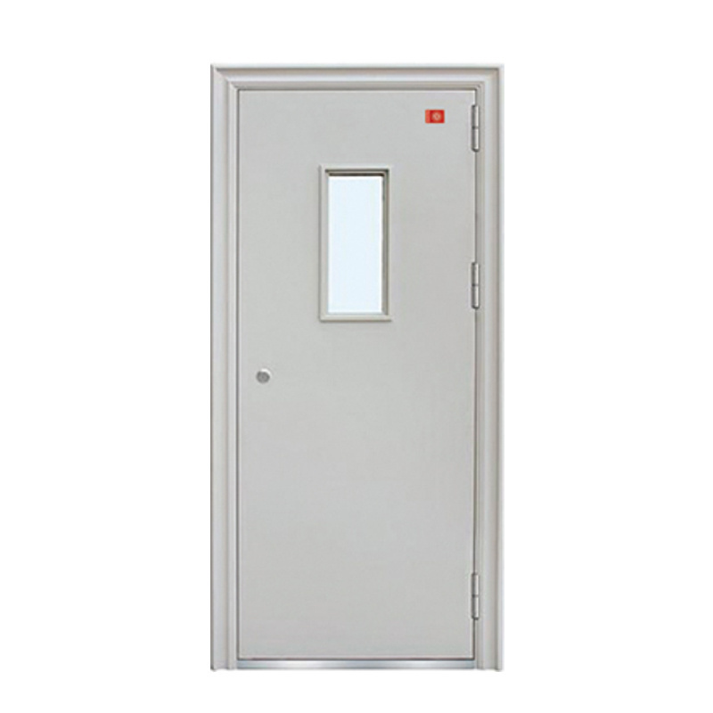 Competitive Price High Security Fire Steel Hotel Swing Door Single Leaf Security Entry Exterior Metal Steel Doors