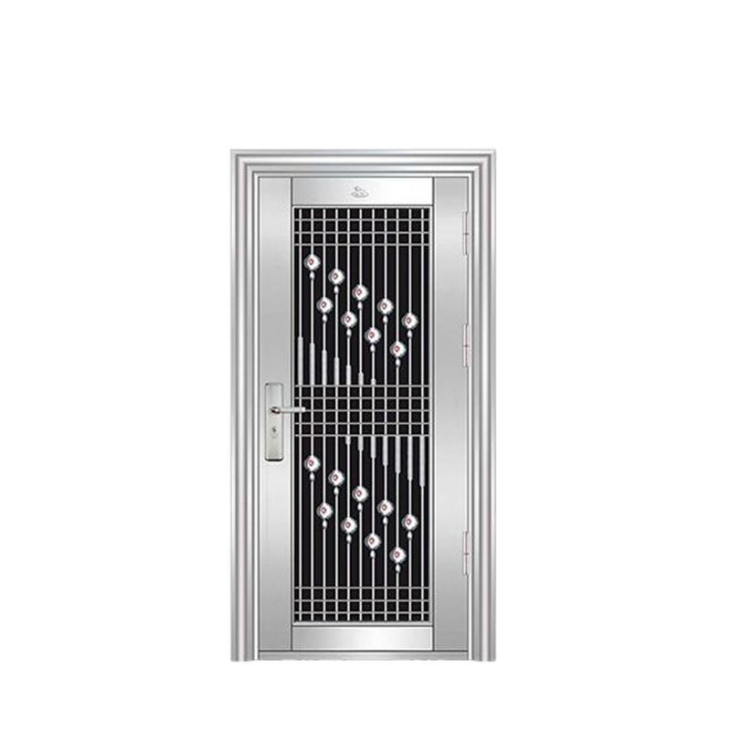 China Top Supplier Door Metal Steel Security Door SUS 304 Stainless Steel Single Entry Entrance Residential Door