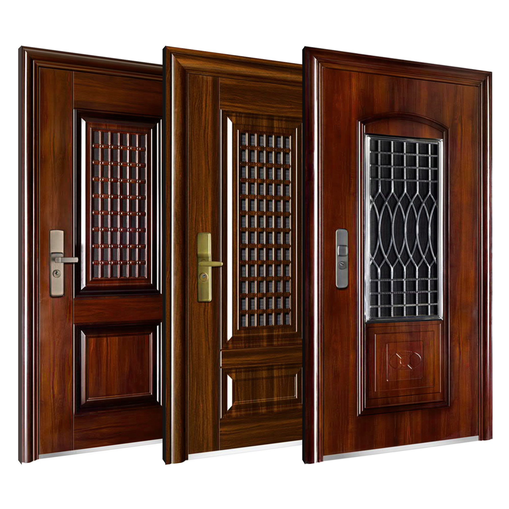 Personalized Wholesale Price Narrow Security Door Front Entry Kerala Steel Door Single Deaf Embossed Classroom Door Security