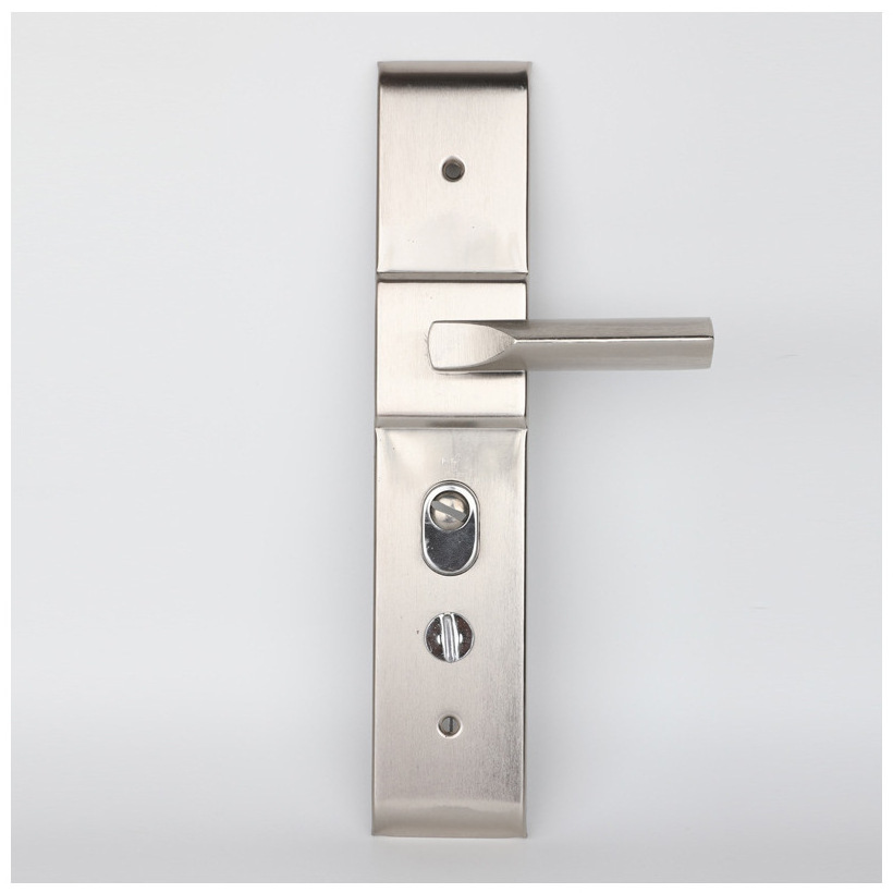 Steel door anti-theft security door lock humpback platinum handle mechanical door handle