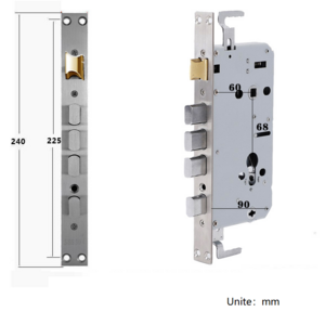 Anti-theft door lock body universal household full set door lock stainless steel old door cylinder lock