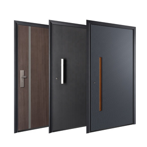 Newly Launched Entrance Soundproof Steel Front Entry Doors Security Exterior Metal Doors