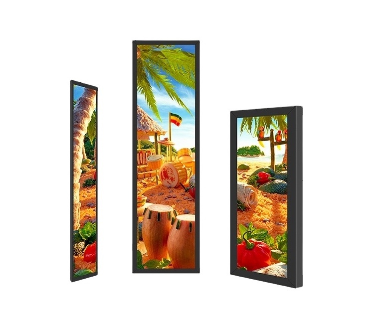 34 inch Supermarket shelf digital stretched ultra wide lcd screen display with Android system