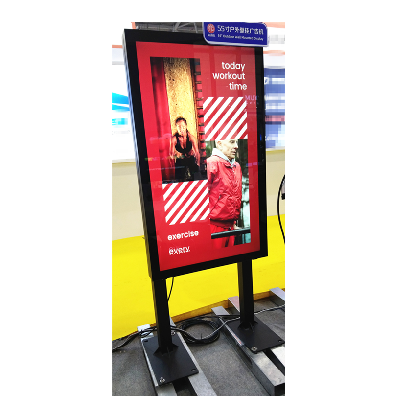 Outdoor 55 65 Inch 3500Nit IP65 Waterproof High brightness Sign Board Drive Thru Menu Boards advertising display outdoor