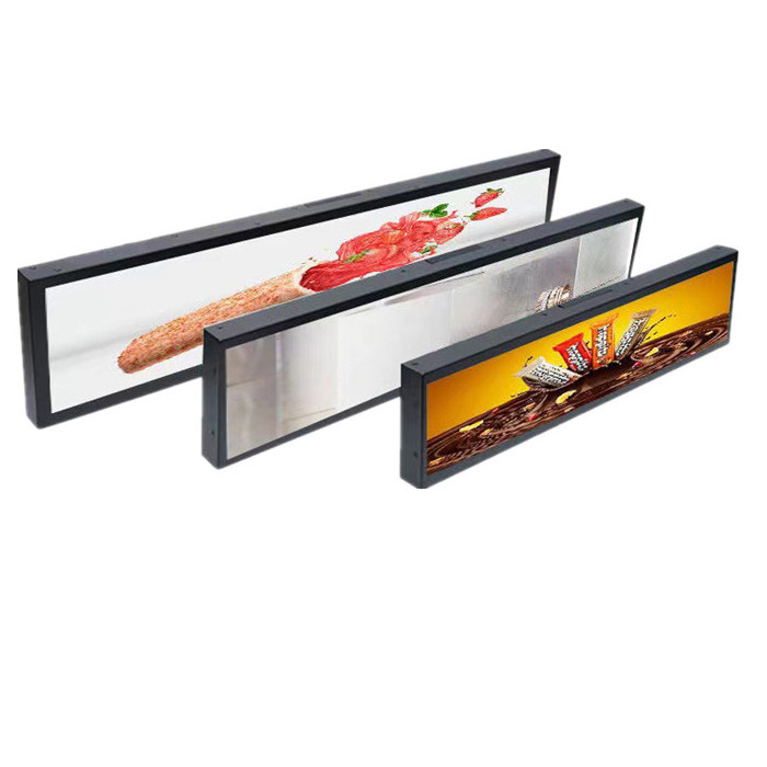 34 inch Supermarket shelf digital stretched ultra wide lcd screen display with Android system