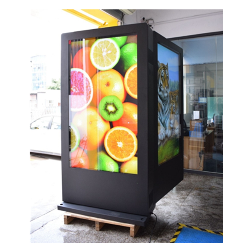 Double Sided LCD IP65 Waterproof 55 65 75Inch 4K Touch Screen High Brightness outdoor lcd display advertising screen