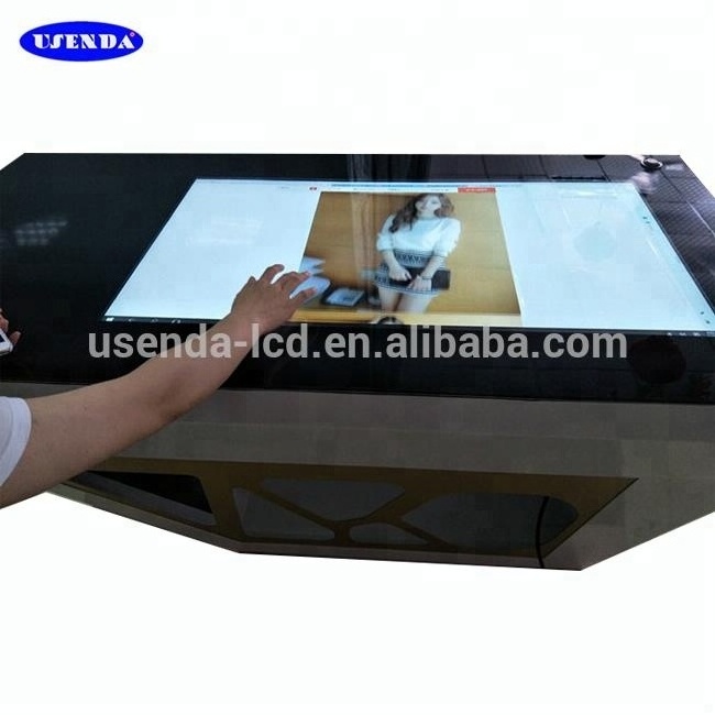 65 inch Multi capacitive touch  digital signage interactive LCD  screen coffee table