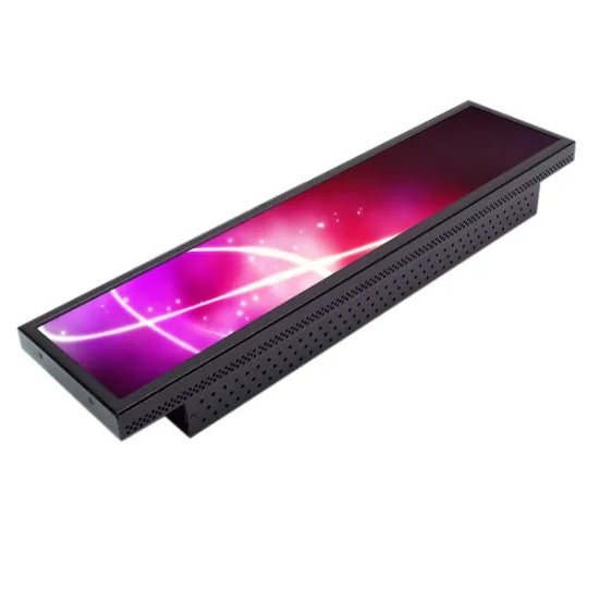 High Quality 34 inch Slim Shelf Bar LCD Screen Stretched Digital Signage Android Ultra Wide TFT LCD Display For Supermarket