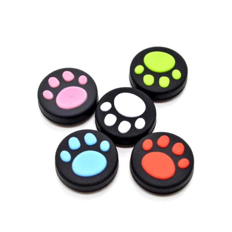 USENGKA Cute Paw Analog Controller Cap Cover Thumb Stick rubber Grips for Nintendo Switch for Switch Lite