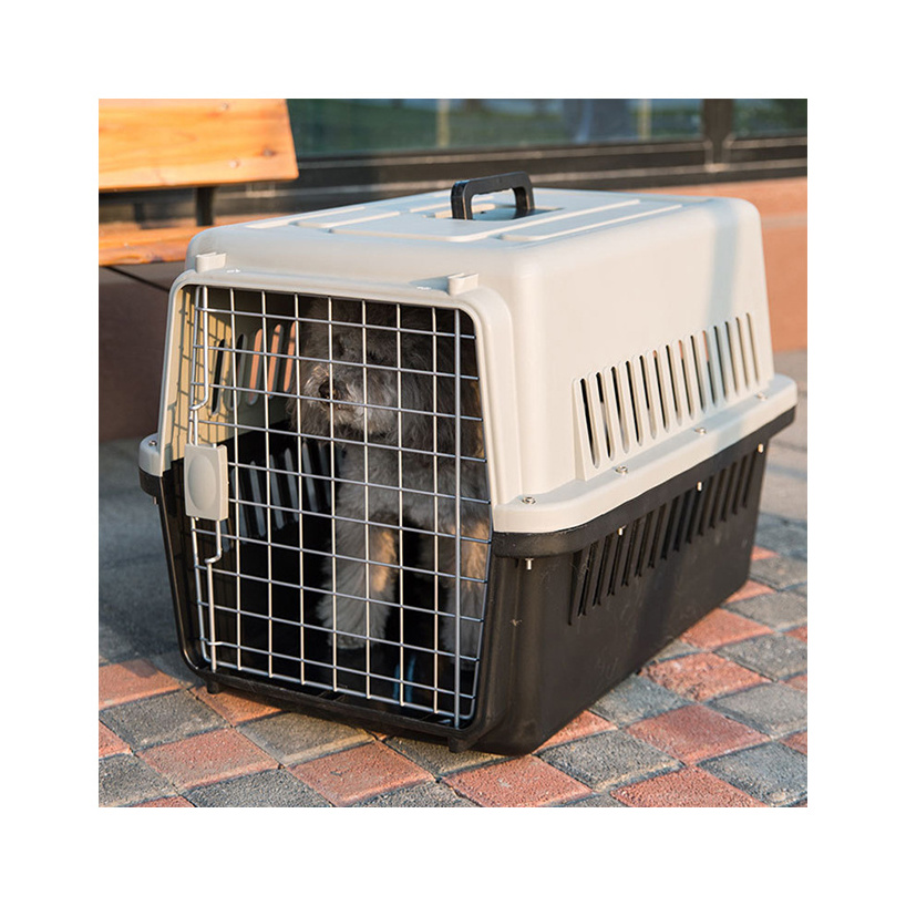 Airline Approved Dog Travel Cage Pet Transport Box Puppy Kitten Traveling Crate Cat Carrier