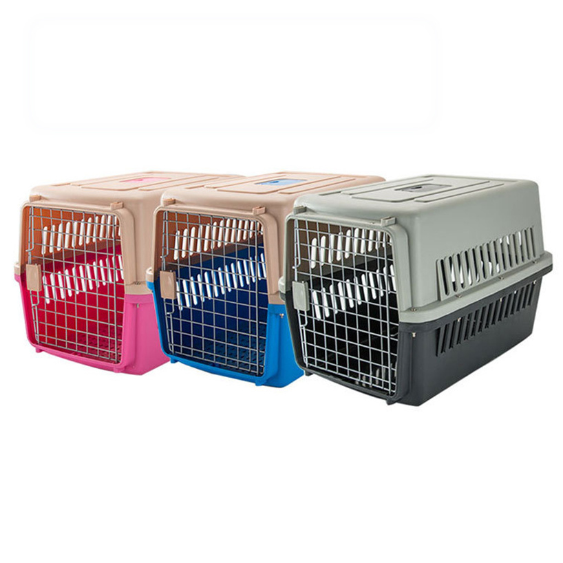 Airline Approved Dog Travel Cage Pet Transport Box Puppy Kitten Traveling Crate Cat Carrier