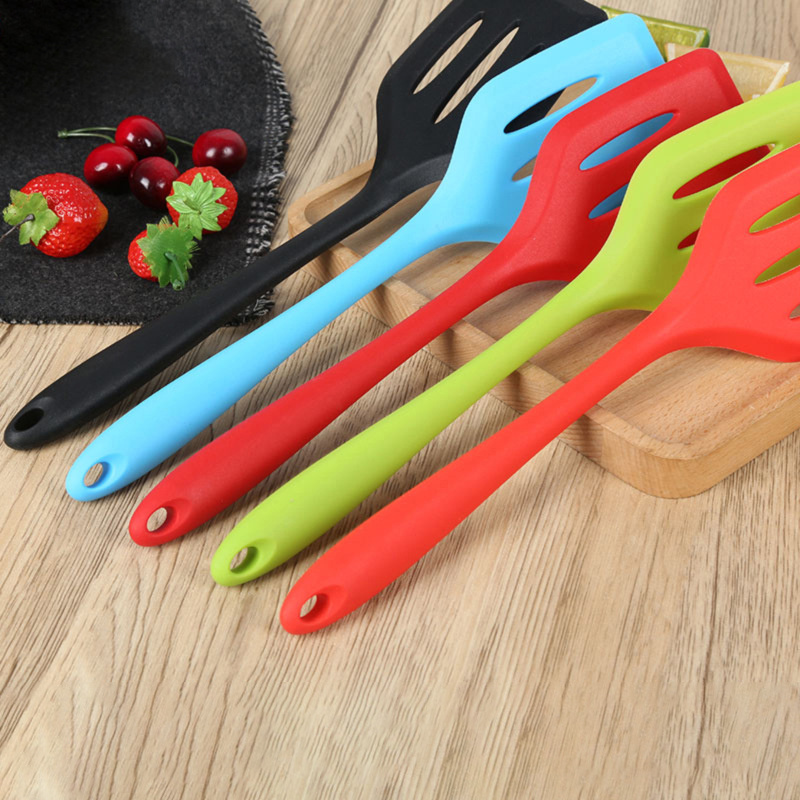 Nonstick Kitchen utensil Tool Silicone slotted spatula Turner leakage shovel