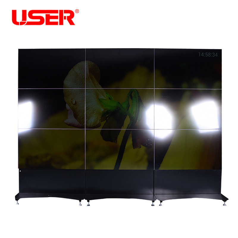 Custom Solution 3*3 big Splicing advertising screens big lcd screen with video processor LCD video wall