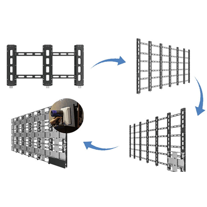 Custom P1.86 P2 P2.5 P3 P4 High Brightness 5000:1 Outdoor IP65 Led Video Wall Panel