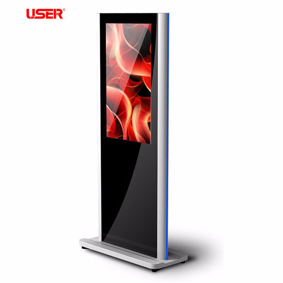 2023 Floor Standing Digital Signage and Display Wifi Lcd Screen Totem Kiosks 55 Inch Indoor Advertising Playing Equipment