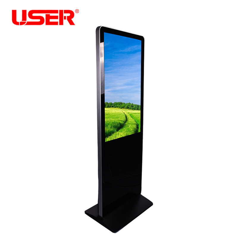 2023 Floor Standing Digital Signage and Display Wifi Lcd Screen Totem Kiosks 55 Inch Indoor Advertising Playing Equipment