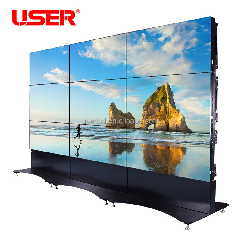 46 55 Inch lcd video wall led xxxx video wall screen cabinet with video wall processor,controller