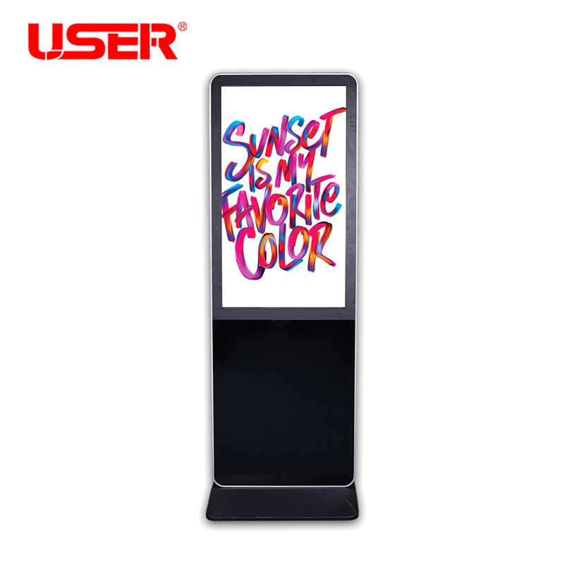 2023 Floor Standing Digital Signage and Display Wifi Lcd Screen Totem Kiosks 55 Inch Indoor Advertising Playing Equipment