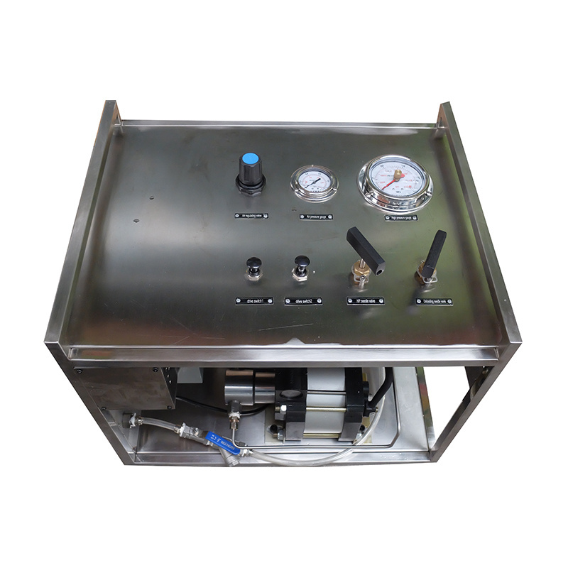 Low costUSUN Model:WSAH dual pump air  hydraulic  pressure test pump  unit with chart recorder for oilfield industry