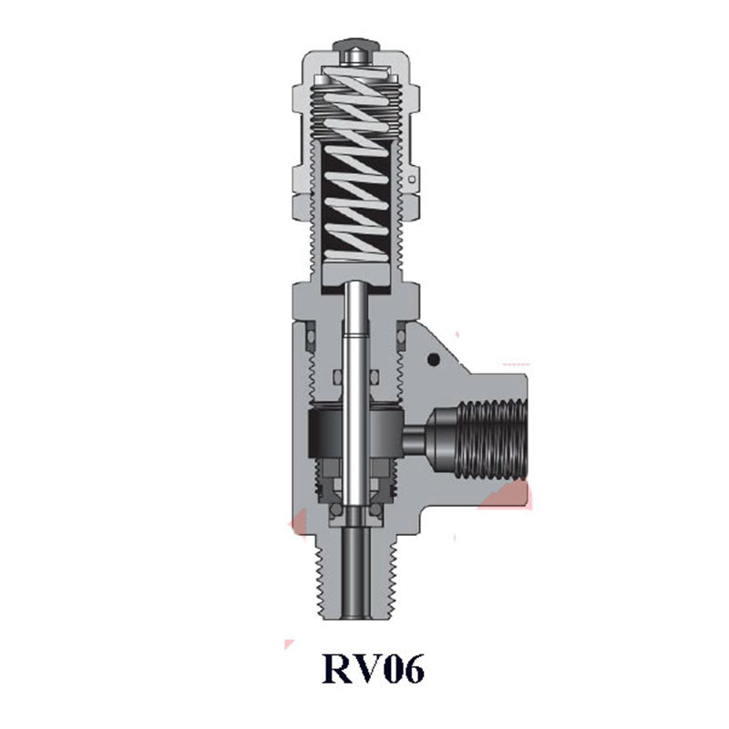 Free shipping  USUN Model : RV-06  Stainless steel 316  50-6000 psi  adjustable high pressure safety relief valve for automatic