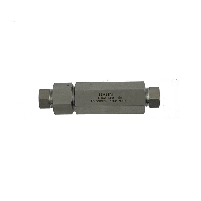 Usun Brand Model: D302    1/4 ''  40,000 PSI high pressure stainless steel 316 ball check valve