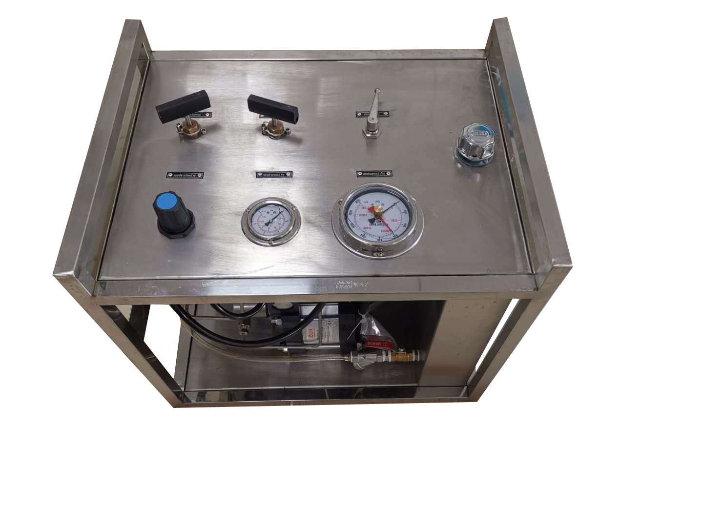 Low costUSUN Model:WSAH dual pump air  hydraulic  pressure test pump  unit with chart recorder for oilfield industry