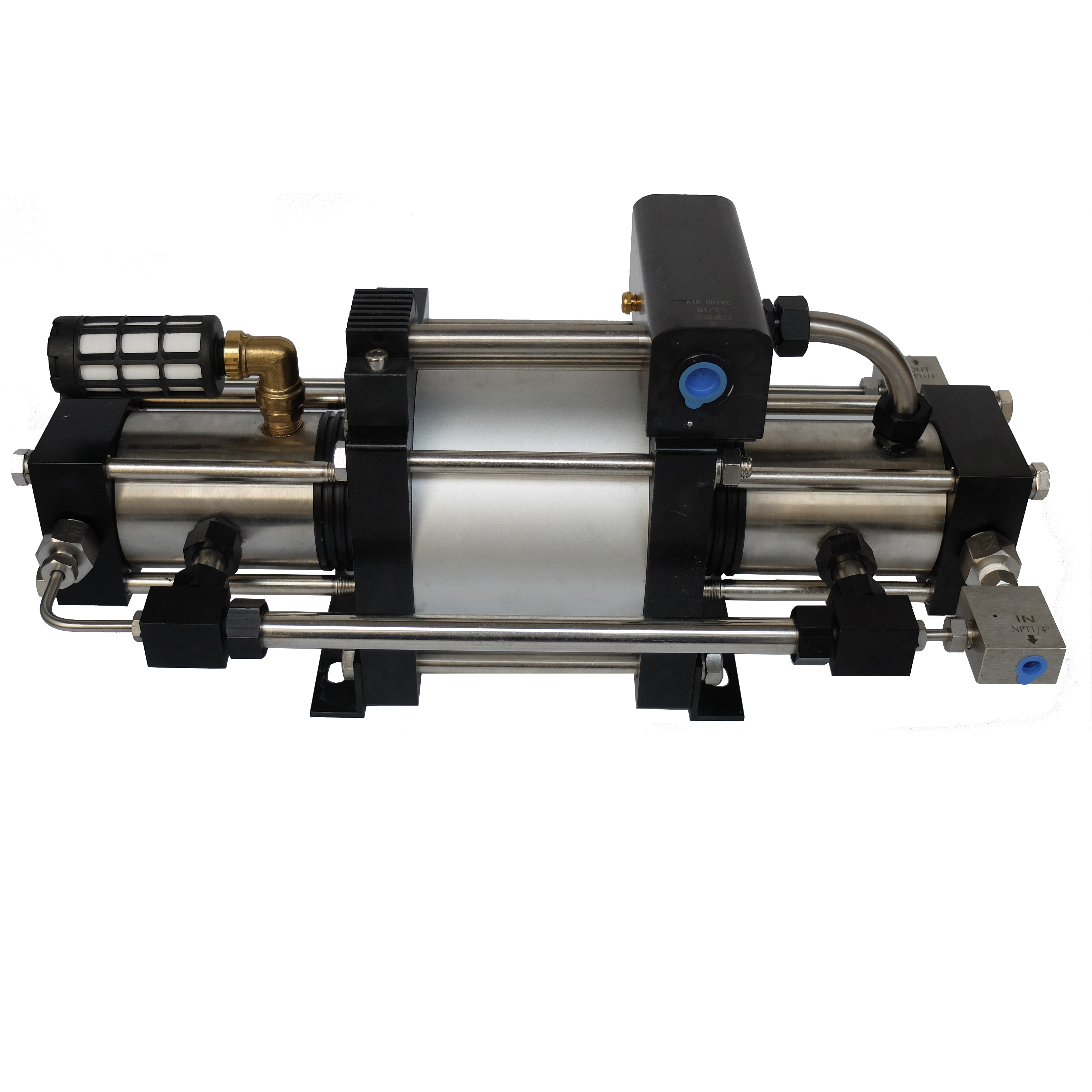 USUN Model:GBD25  100-200 Bar Output double acting High pressure nitrogen gas booster pump