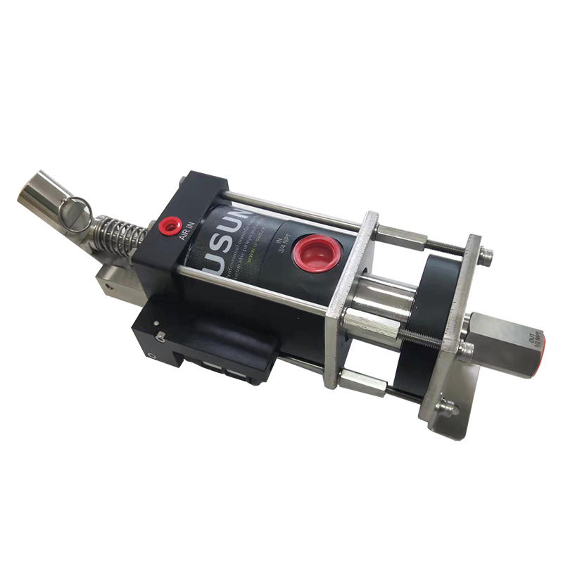 USUN  Model: M05S Maximum  4 MPA   Mini portable air driven liquid pressure pump with manual handle