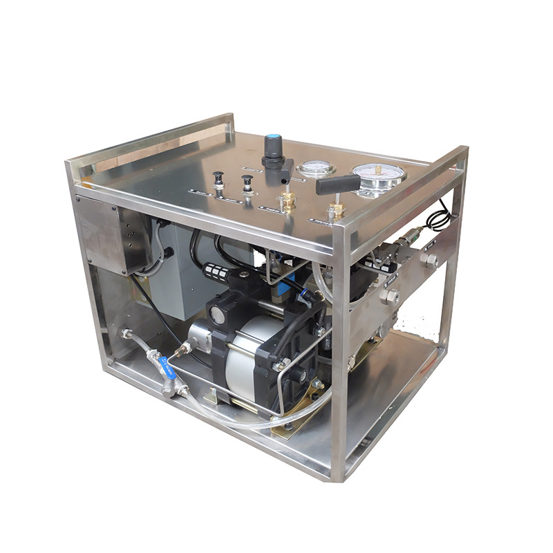 Low costUSUN Model:WSAH dual pump air  hydraulic  pressure test pump  unit with chart recorder for oilfield industry