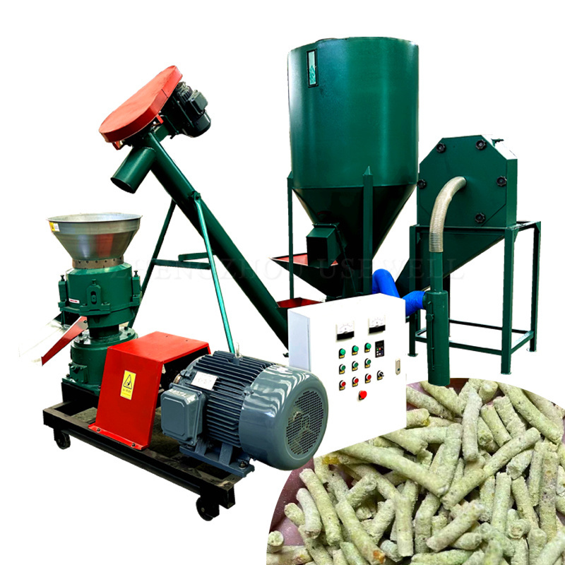 Hammer Mill Pig Feed Animal Livestock Chicken Feed Pellet Production Line Machinery for Chicken Feed